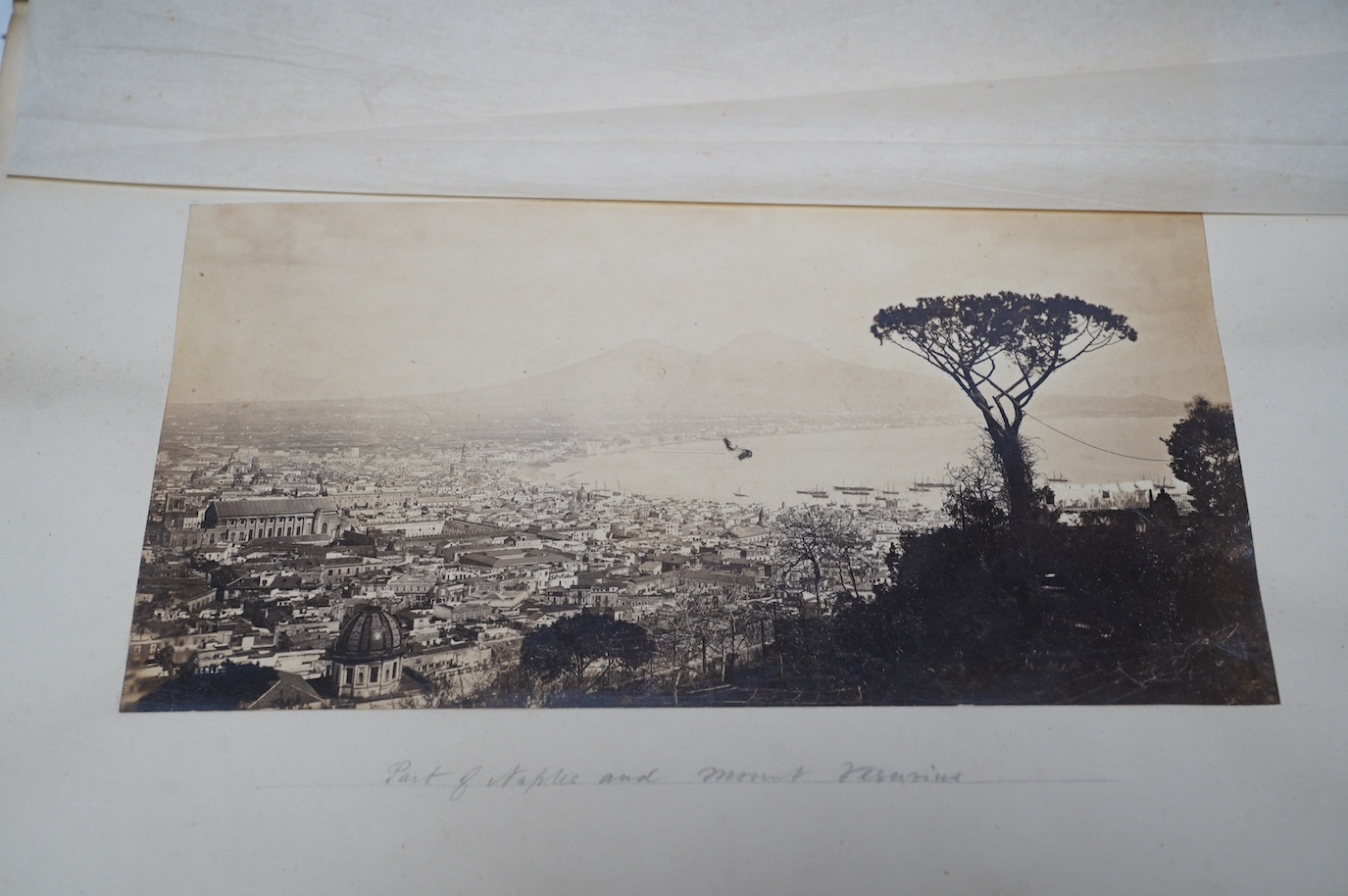 A Victorian photograph book comprising photographs of Athens, the Pyramids of Giza, Rome etc. Condition - fair